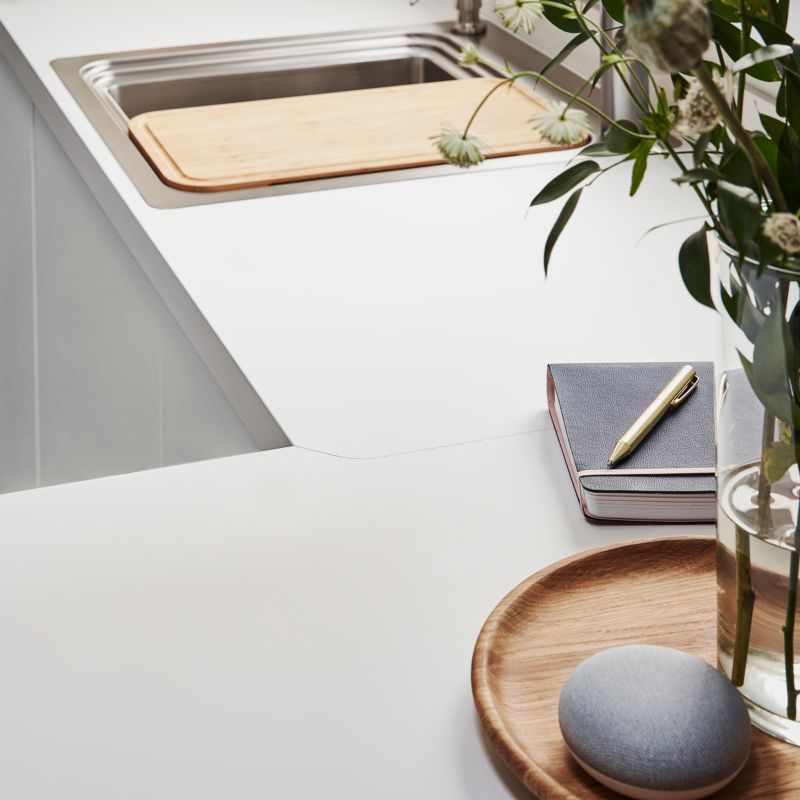 GoodHome Berberis laminatbord 3,8 x 62 x 300 cm hvid supermat