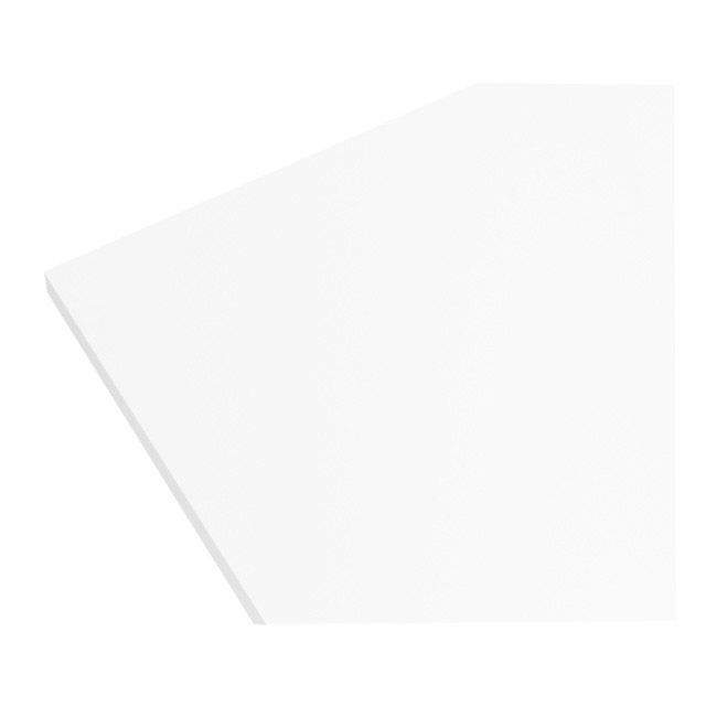 GoodHome Berberis laminatbord 3,8 x 62 x 300 cm hvid supermat