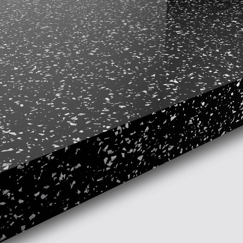 GoodHome Berberis laminatbord 3,8 x 62 x 300 cm i black star
