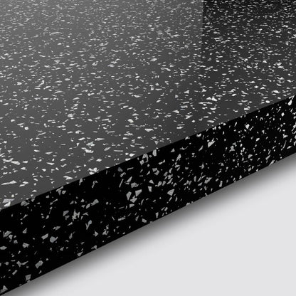GoodHome Berberis laminatbord 3,8 x 62 x 300 cm i black star