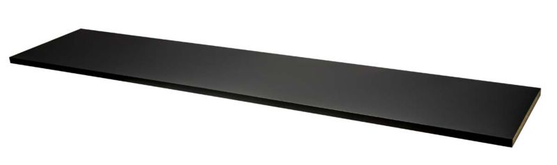 GoodHome Berberis laminatbord 3,8 x 62 x 300 cm supermat sort