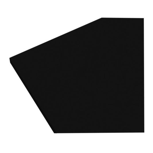 GoodHome Berberis laminatbord 3,8 x 62 x 300 cm supermat sort