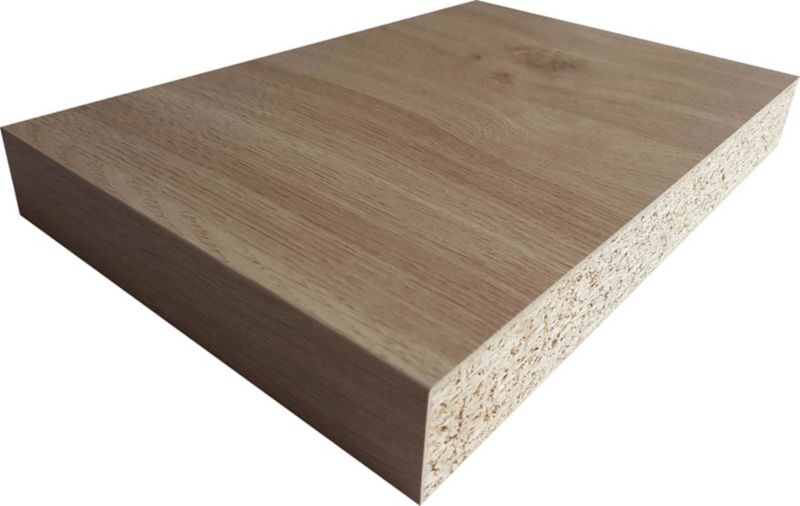 GoodHome Eureka laminatbord 3,8 x 62 x 300 cm i egetræ