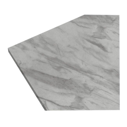 GoodHome Kala laminatbord 3,8 x 62 x 300 cm hvid marmor