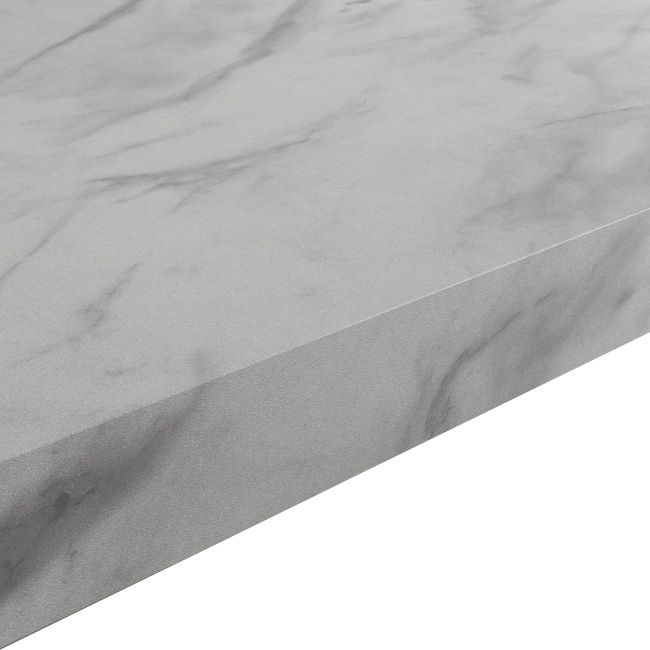 GoodHome Kala laminatbord 3,8 x 62 x 300 cm hvid marmor
