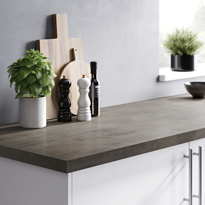 GoodHome Kala laminatbord 3,8 x 62 x 300 cm cement