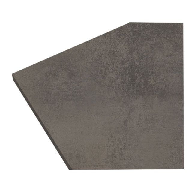 GoodHome Kala laminatbord 3,8 x 62 x 300 cm cement