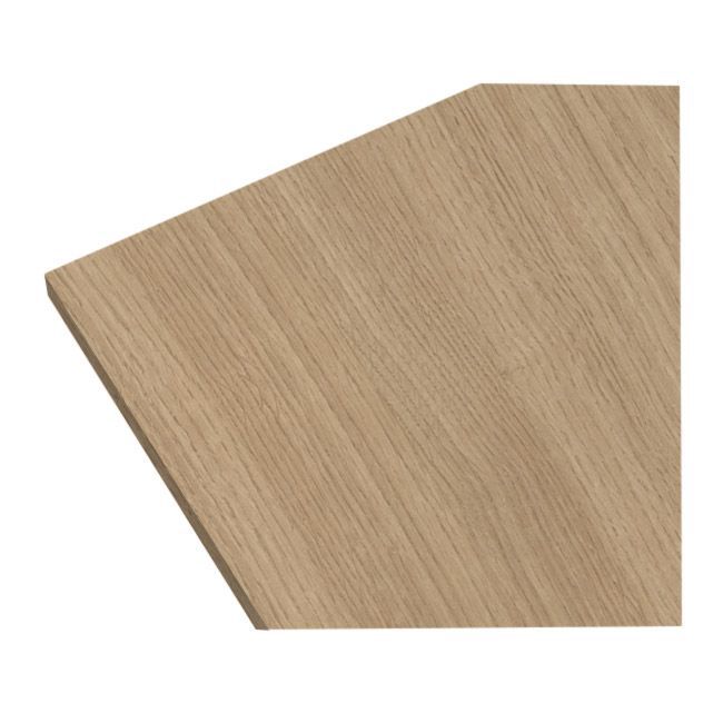 GoodHome Kala laminatbord 3,8 x 62 x 300 cm lyst træ