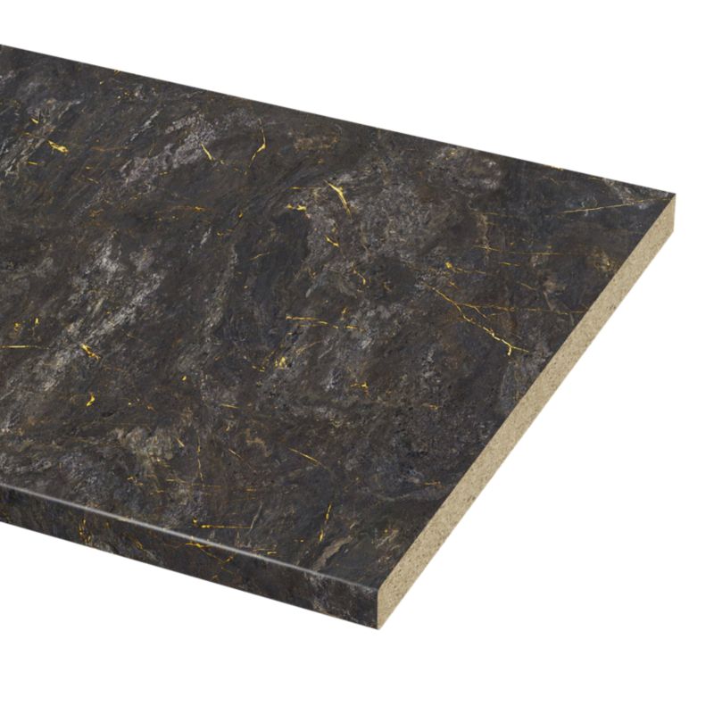Laminatbordplade Neutral Marble Gold 38x620x3000 mm