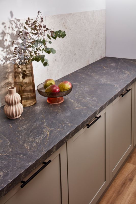 Laminatbordplade Neutral Marble Gold 38x620x3000 mm