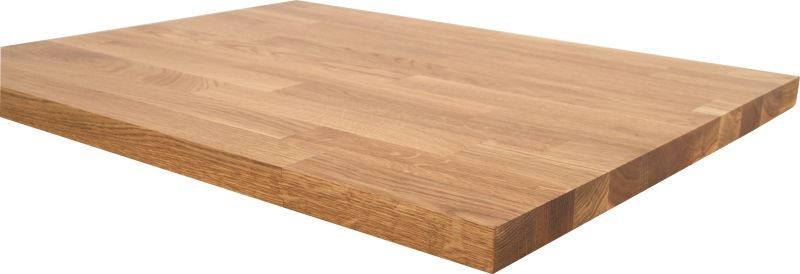 Badeværelsesbordplade Eg 100,5x46x2,7 cm Rå