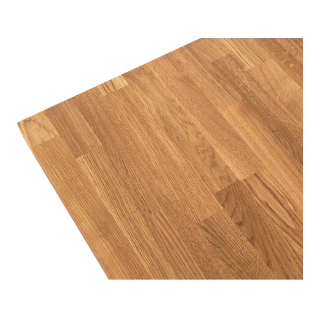 Badeværelsesbordplade 120,5 x 46 x 2,7 cm i eg