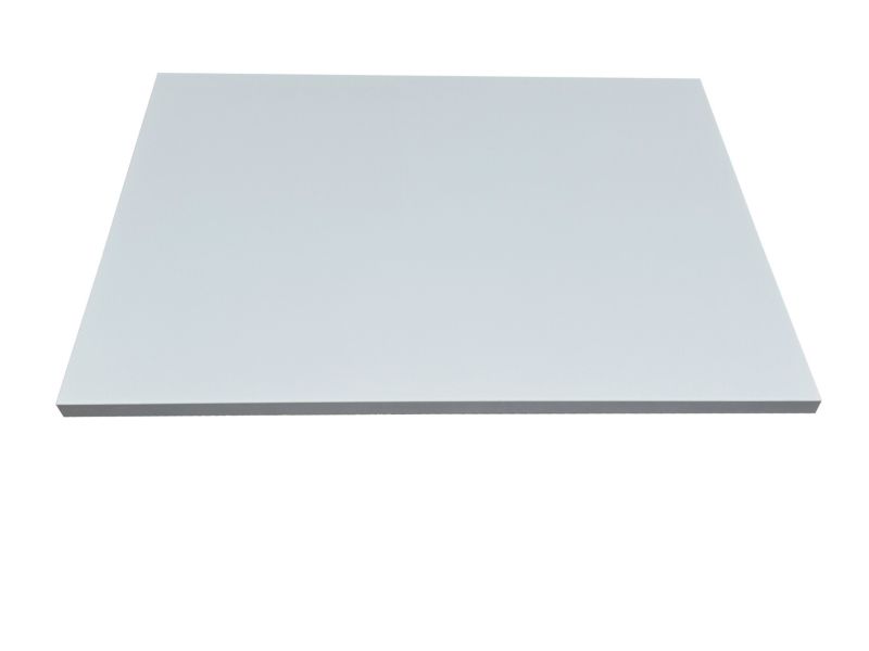 Badeværelsesbordplade 80,5 x 46 x 1,8 cm Hvid Højglans