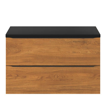 Cadelia badeværelsesbordplade 100 x 45,5 cm mat sort