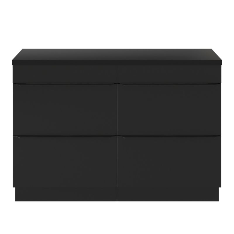 Cadelia badeværelsesbordplade 120 x 45,5 cm mat sort