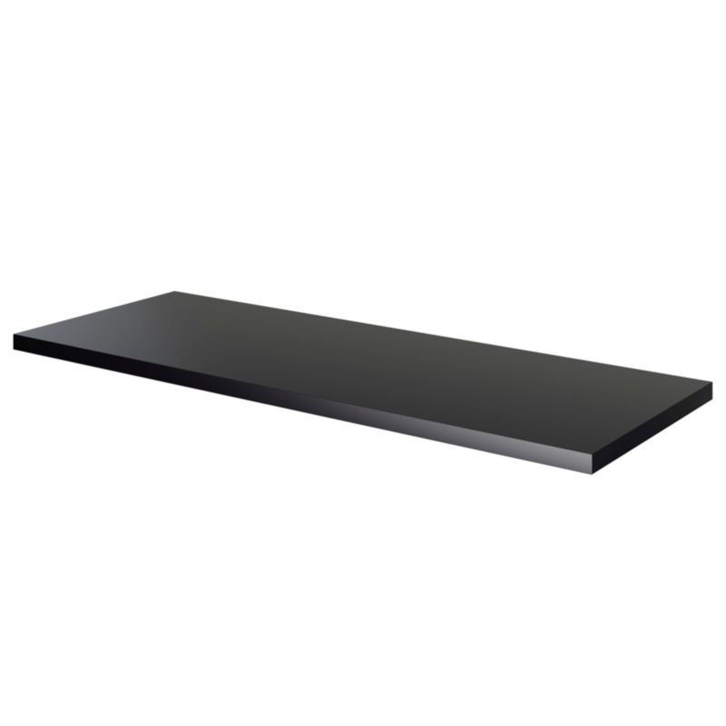 Cadelia badeværelsesbordplade 120 x 45,5 cm mat sort