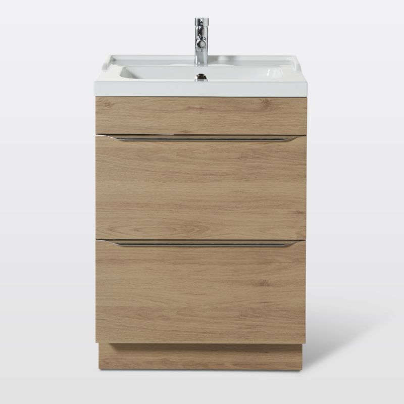Cadelia badeværelsesbordplade 60 x 45,5 cm mat sort