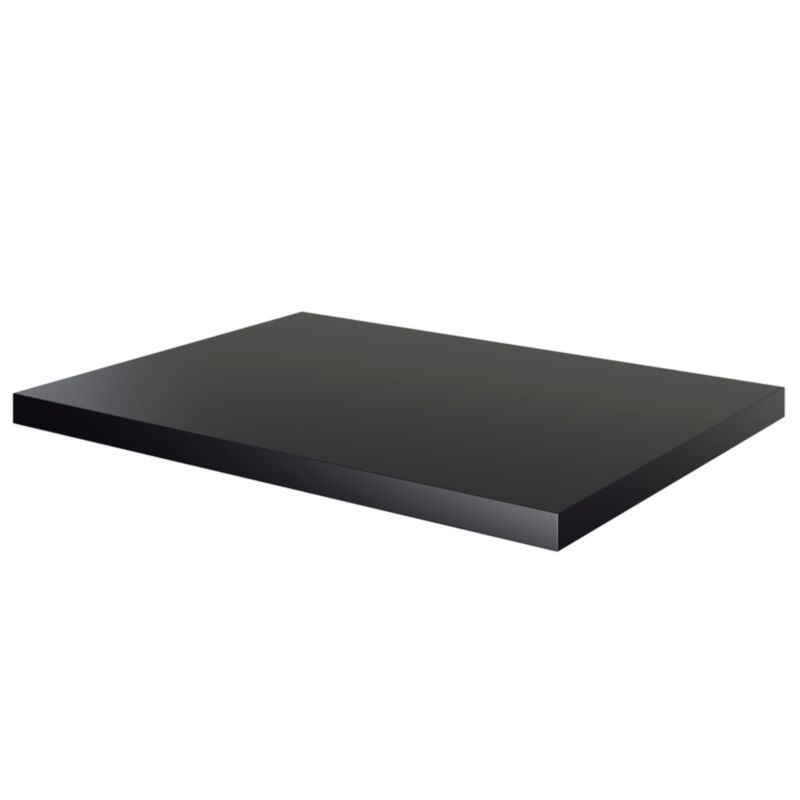 Badeværelsesbordplade Cadelia 60,5 x 45,5 cm Sort Mat