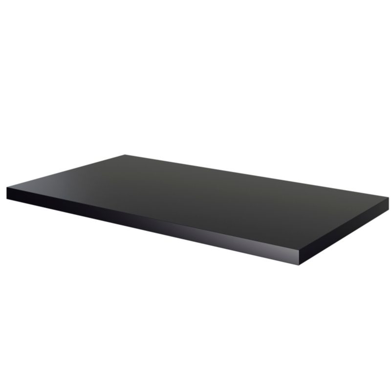 Cadelia badeværelsesbordplade 80 x 45,5 cm mat-sort