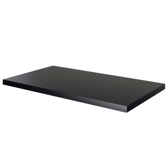 Cadelia badeværelsesbordplade 80 x 45,5 cm mat-sort