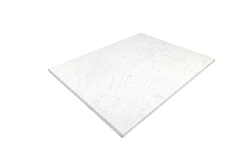 Badeværelsesbordplade Carrara 100,4x45,3x2 cm Hvid/Grå | 5904003959707