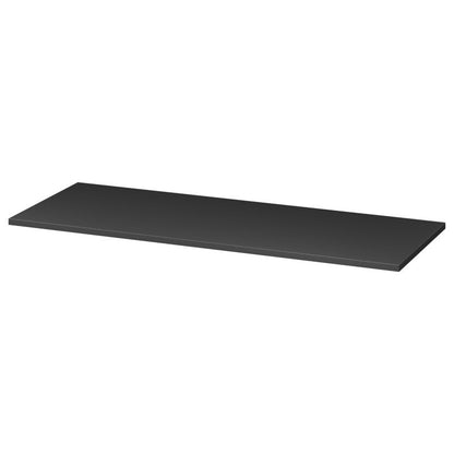 Badeværelsesbordplade 120 x 45 cm Sort Mat