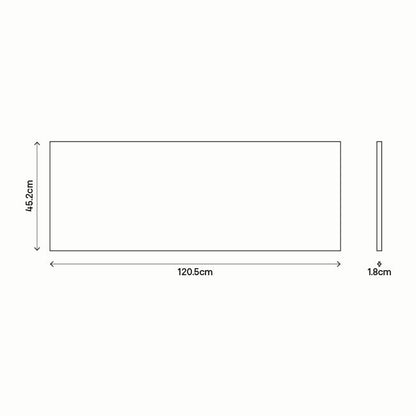 Badeværelsesbordplade Egetræsfiner 120x45,1 cm Brun