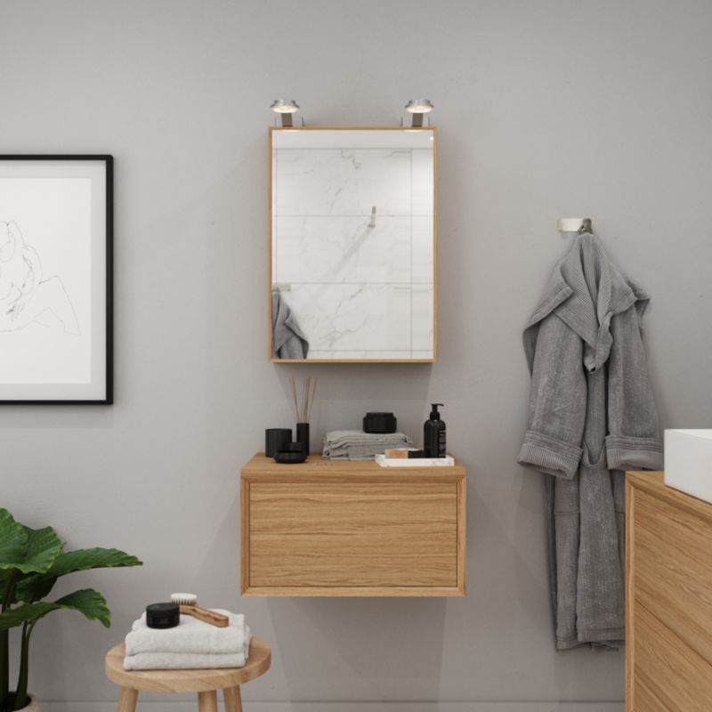 GoodHome Avela badeværelsesbordplade 60 cm i eget finér