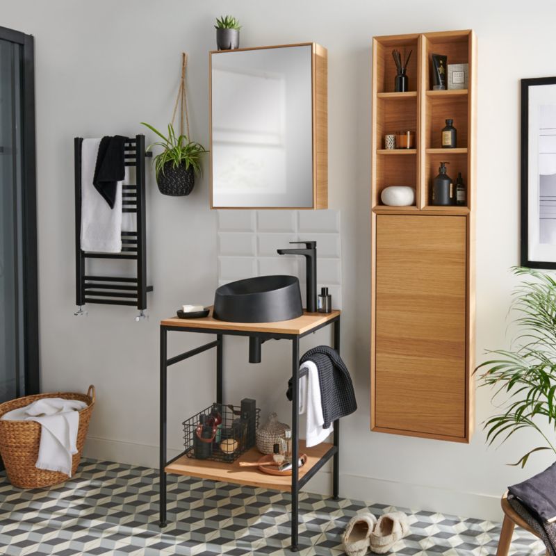 GoodHome Avela badeværelsesbordplade 60 cm i eget finér