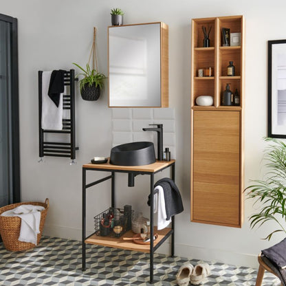 GoodHome Avela badeværelsesbordplade 60 cm i eget finér
