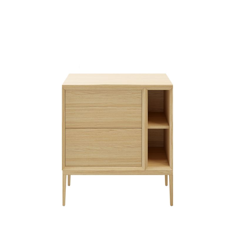 GoodHome Avela badeværelsesbordplade 80 cm i egetræsfinér