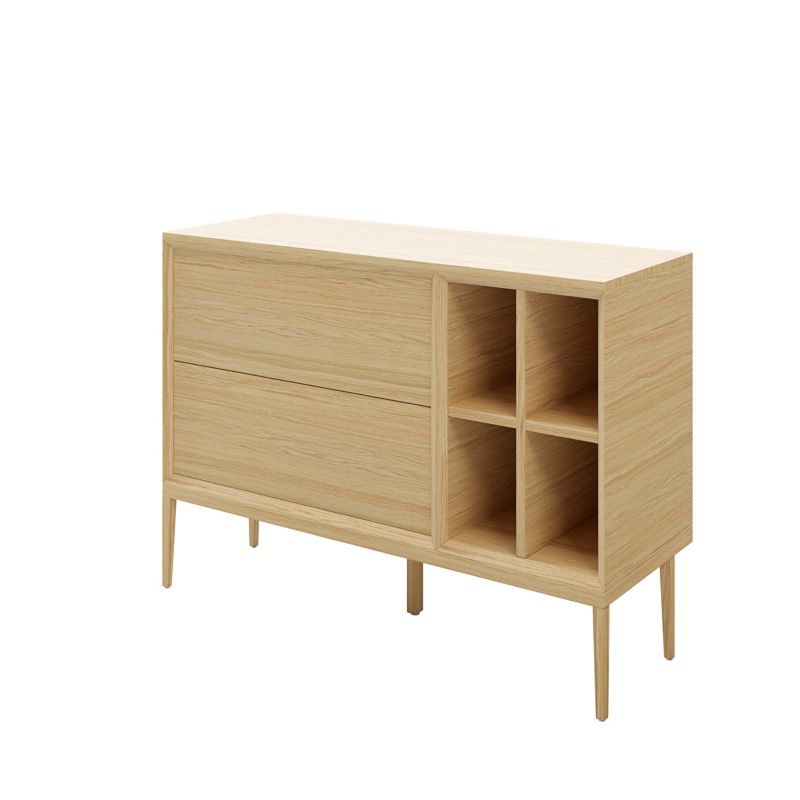 GoodHome Avela badeværelsesbordplade 80 cm i egetræsfinér