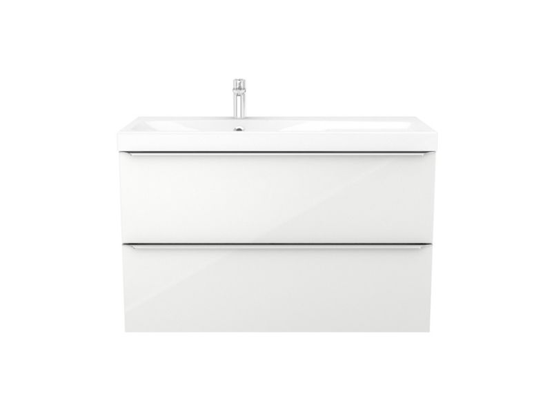 GoodHome Hartland badeværelsesbordplade 100,5 cm i massivt egetræ