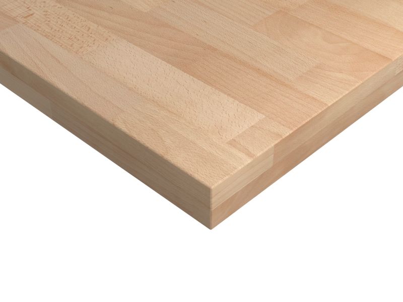 GoodHome Hartland badeværelsesbordplade 100,5 cm i massivt egetræ