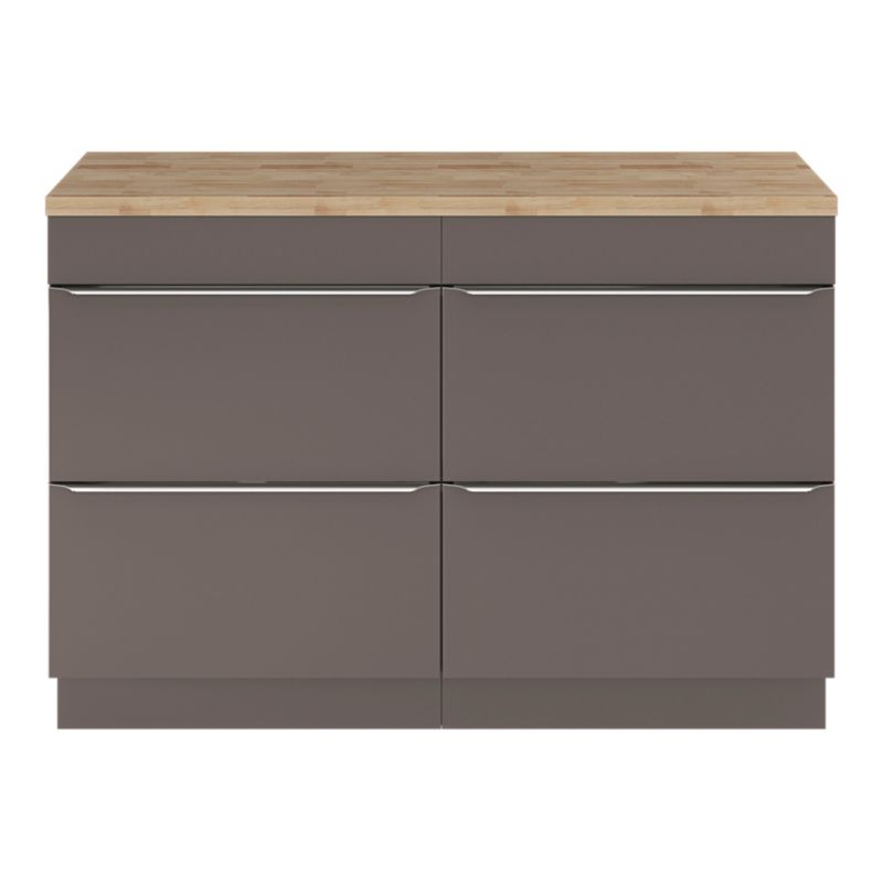 GoodHome Hartland badeværelsesbordplade 120,5 cm massiv eg