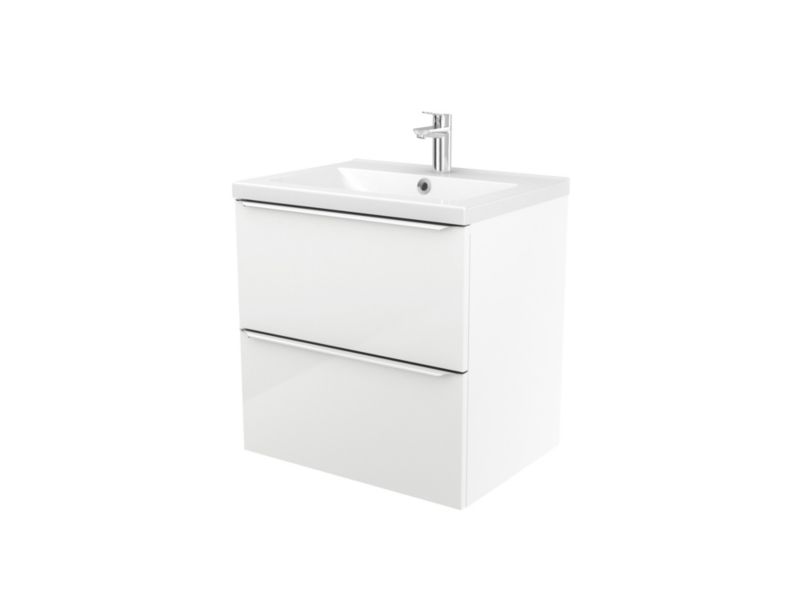GoodHome Hartland badeværelsesbordplade 60,5 cm i massivt egetræ