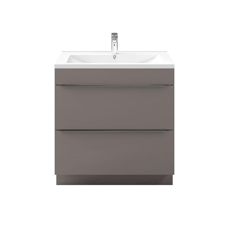 GoodHome Hartland badeværelsesbordplade 80,5 cm i massivt egetræ