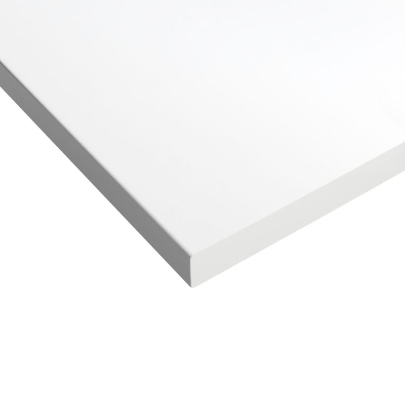 GoodHome Marloes badeværelsesbordplade 45 x 80 cm hvid lak