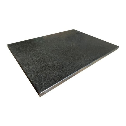 Knap Shanxi badeværelsesbordplade 60,4 x 45,3 x 2 cm mat‑sort