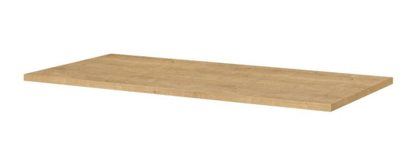 Badeværelsesbordplade 100 x 46,4 cm Lys Eg MDF Blank