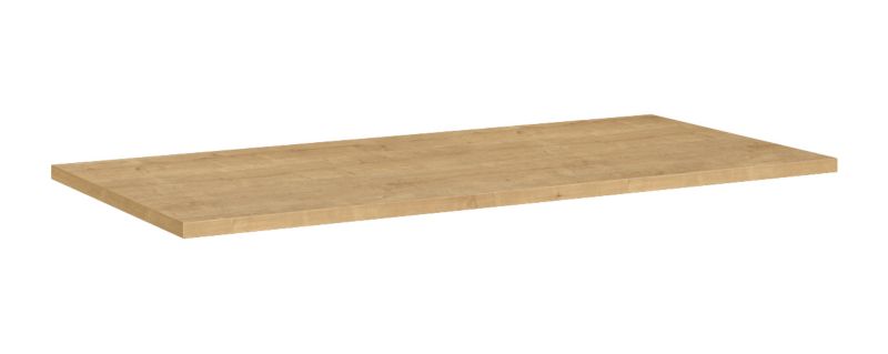 Roca Style badeværelsesbordplade 100 x 46,4 cm i lys eg med PVC