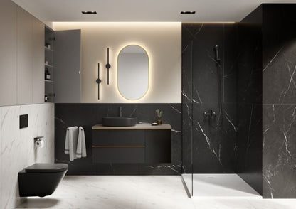Roca Style badeværelsesbordplade 120 x 46,4 cm i fume PVC
