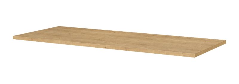 Badeværelsesbordplade 120 x 46,4 cm Lys Eg MDF Blank