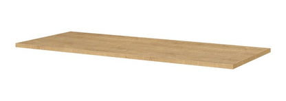 Badeværelsesbordplade 120 x 46,4 cm Lys Eg MDF Blank