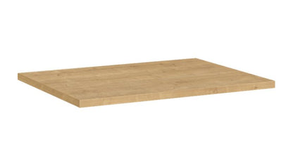 Badeværelsesbordplade 60,4 x 46,4 cm Lys Eg MDF Højglans