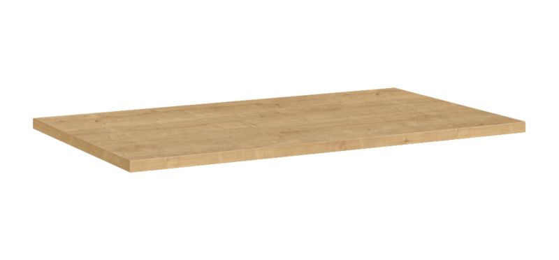 Roca Style badeværelsesbordplade 80 x 46,4 cm i lys eg med PVC-overflade