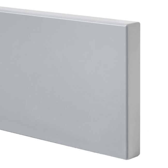 GoodHome Alisma skjulepanel til køkkenskab med hårde hvidevarer 59,7 x 11,5 cm grå højglans