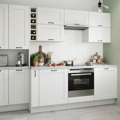GoodHome Alpinia maskeringspanel til køkkenskab med hvidevarer 59,7 x 5,8 cm mat-hvid