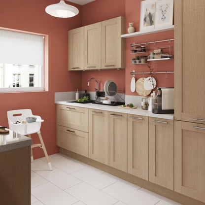 GoodHome Alpinia skjulepanel til køkkenskab med hårde hvidevarer 59,7 x 5,8 cm egetræ