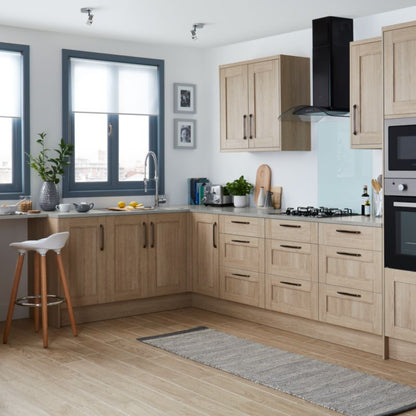 GoodHome Alpinia skjulepanel til køkkenskab med hårde hvidevarer 59,7 x 5,8 cm egetræ